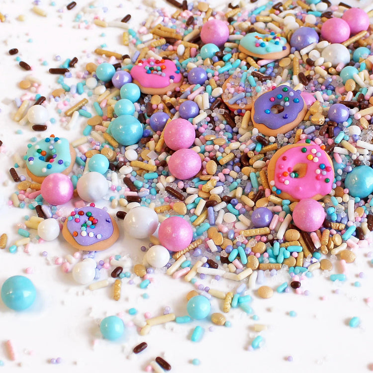 Donut Sprinkle Mix with ~6 Sprinkled Donuts Royal Icings