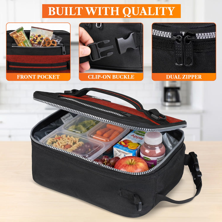 Insulated Lunch Bag for Men Women Kids