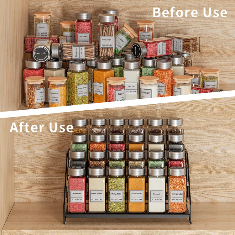 4 Tier Spice Rack Organizer for Cabinet