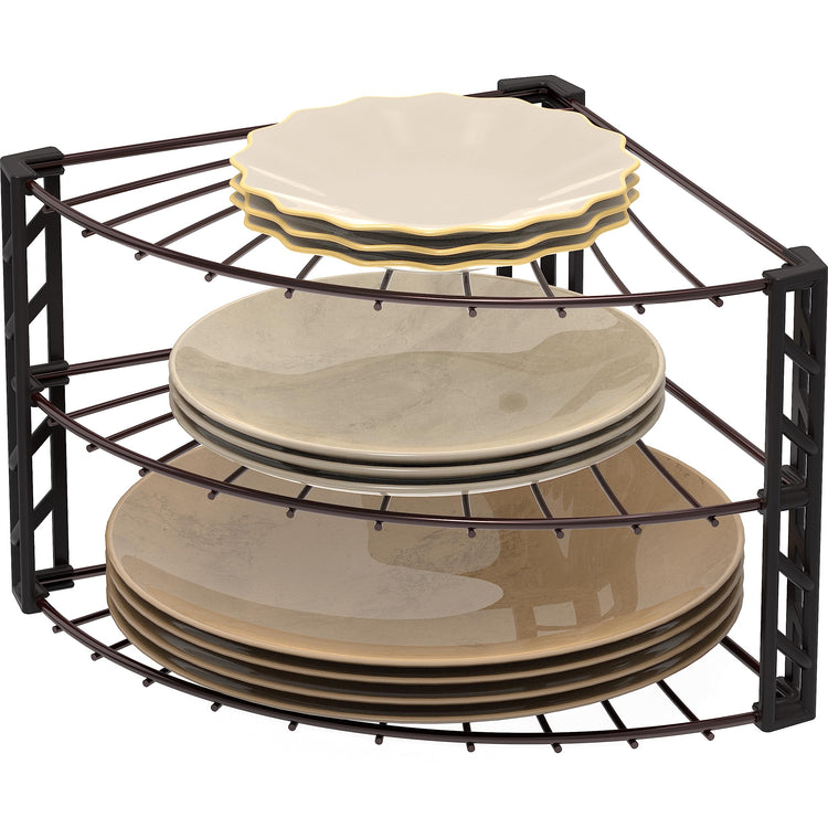 3 Tier Counter Corner Shelf Organizer