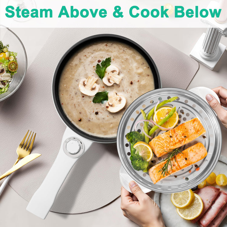 Hot Pot Electric with Steamer