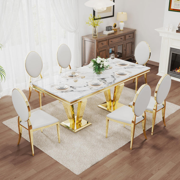 7 Piece Luxury Dining Room Set