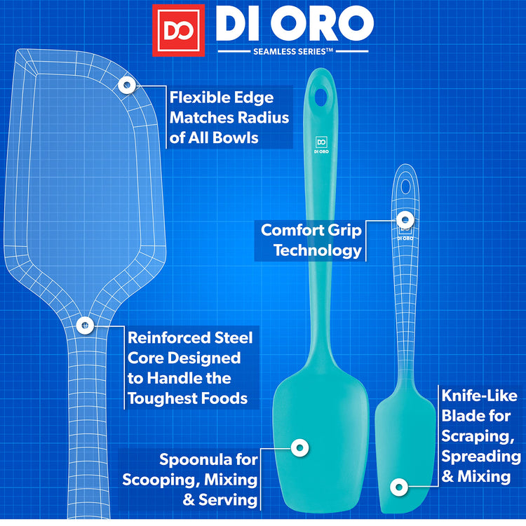 DI ORO Silicone Spatula Set (3 Count)
