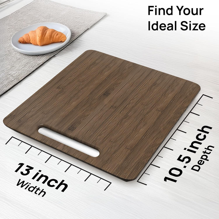 Ibyx Elegant Sliding Tray for Your Coffee Maker & Heavy Kitchen Appliances - Sturdy, Slides Easily from Under The Cabinet (Brown, 13βW x 10.5βD)