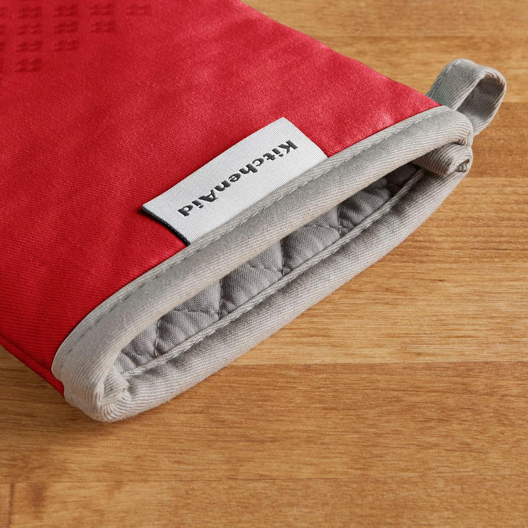 KitchenAid Asteroid Oven Mitt Set, 7"x12.5", Fire Red, 2 Piece