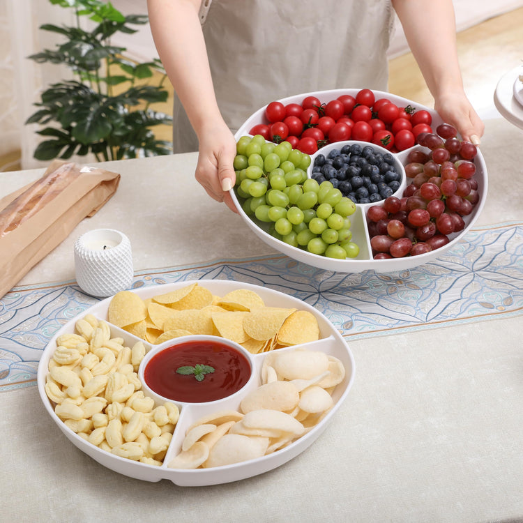 White Chip and Dip Serving Set (2 Count)