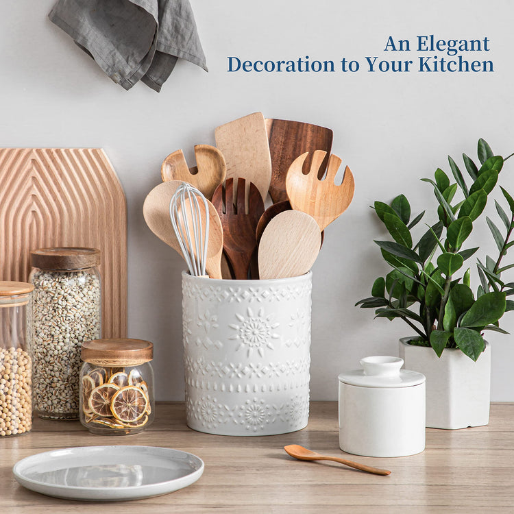 7.2" Ceramic Utensil Holder