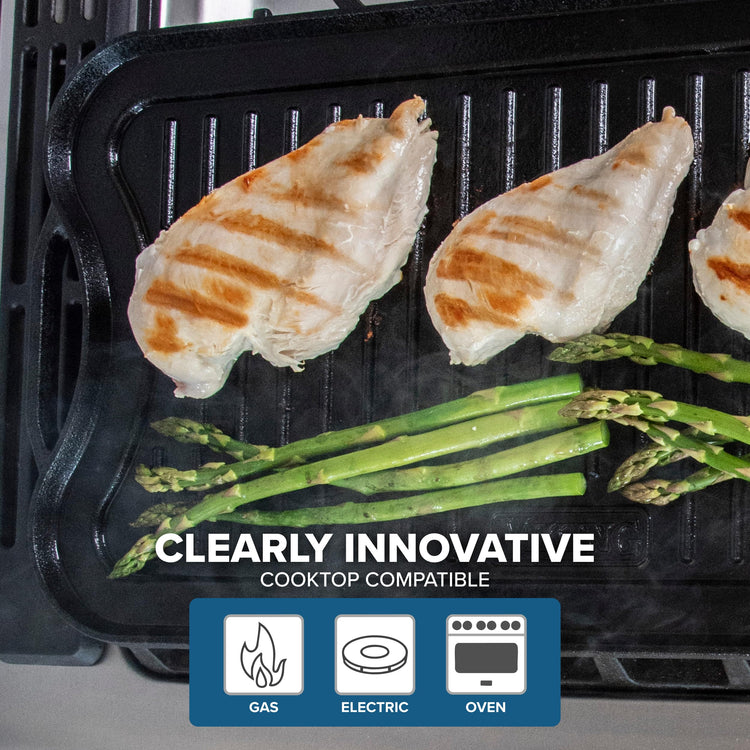 Griddle 20 Inch Reversible Cast Iron Grill Pan