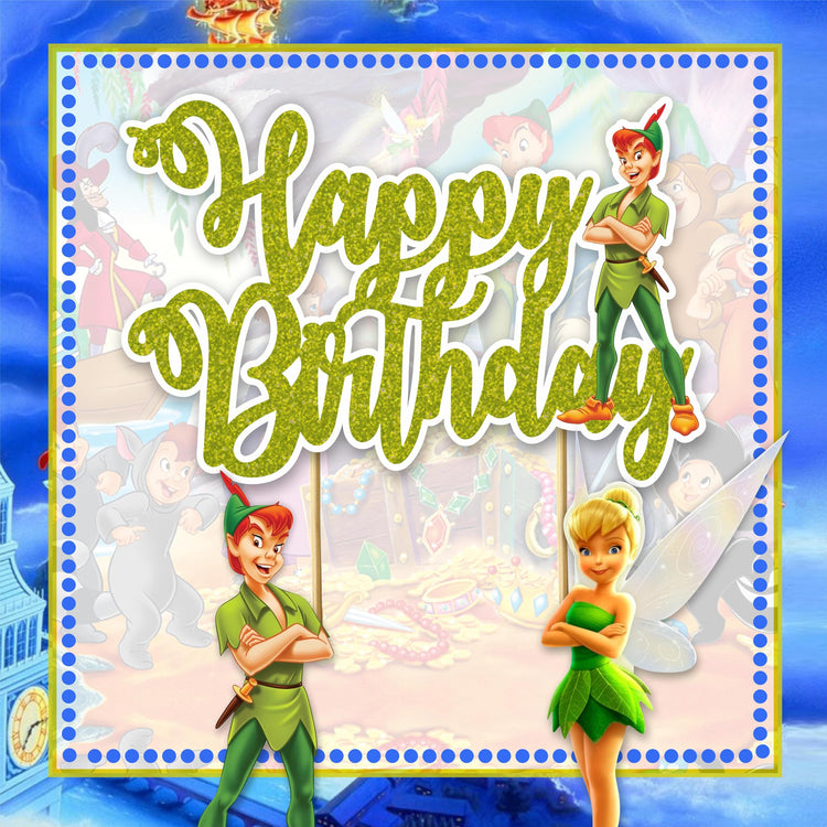 Petr Pan Happy Birthday Cake Topper
