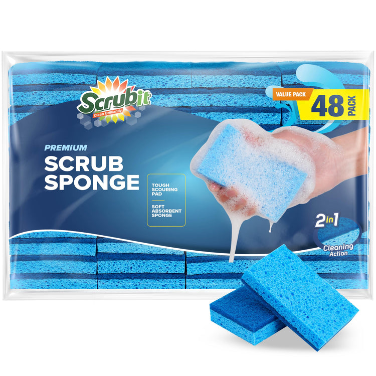 48 Pack Kitchen Sponges (48 Count)