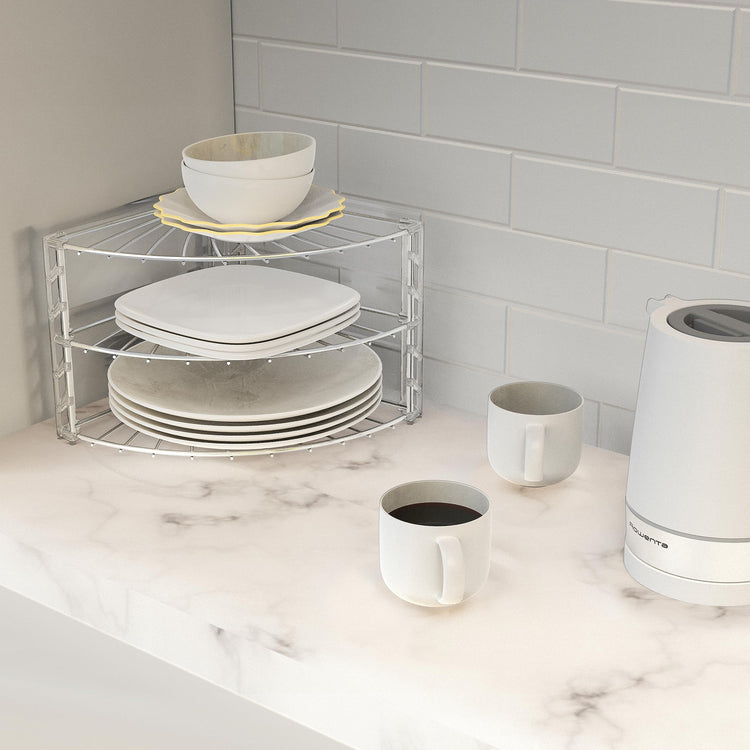 3 Tier Counter Corner Shelf Organizer