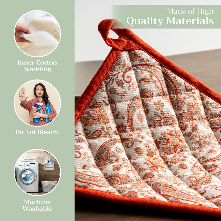 Pot Holders 100% Cotton Potholders (2 Count)