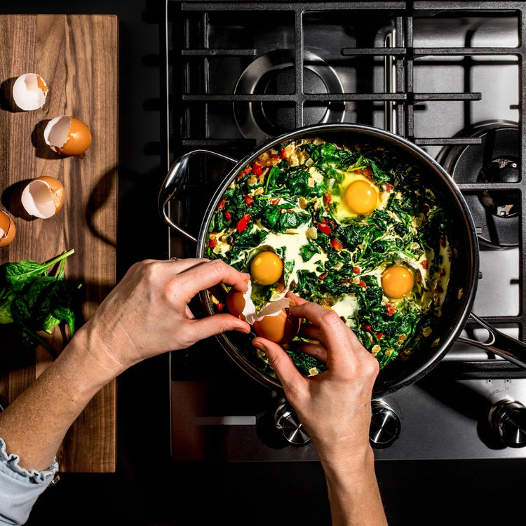 3.3 Qt Hybrid Nonstick Deep Sauté Frying Pan & Lid