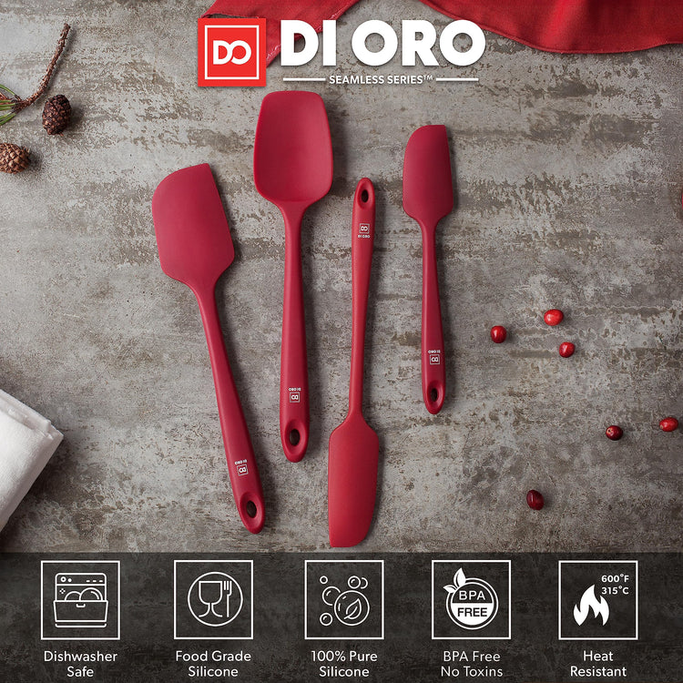 DI ORO Silicone Spatula Set (4 Count)