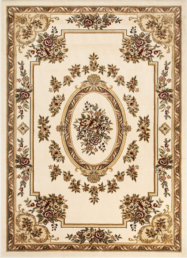 Pastoral Medallion Ivory French European Formal Traditional