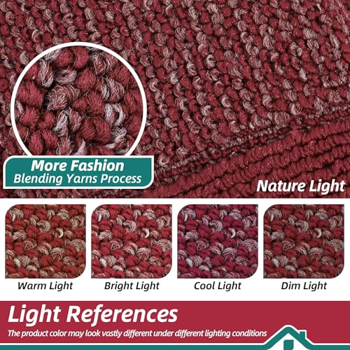 Kitchen Rugs Set of 2 (Red / 20"x32"+20"x48" (Rectangular))