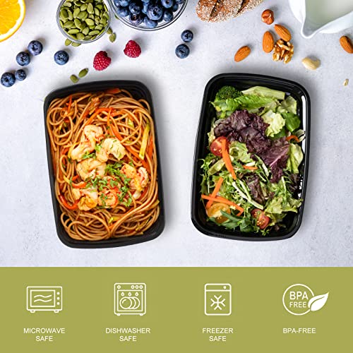 15 Pack Meal Prep Containers Reusable 24oz