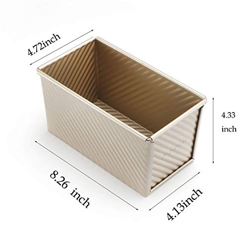 Pullman Loaf Pan w Lid 1lb (8.5x4.75x4.5)