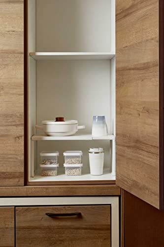Expandable Cabinet Shelf (White / 10’’D * 14.56-24.6’’W * 8.46’’H)