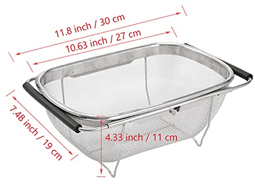 Over The Sink Colander (Small / Black)