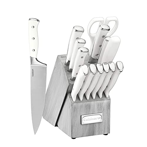 15 Piece Knife Set with Block (Natural/Grey)