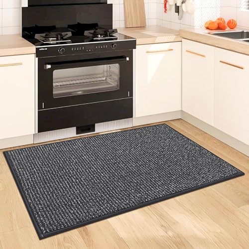 Kitchen Rugs 32"x48" (Charcoal / 32" X 48" (Rectangular))