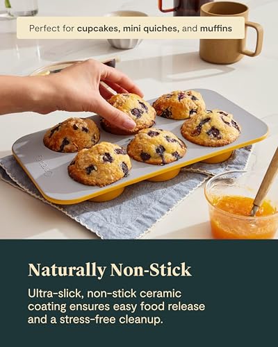 Non Stick Ceramic (Slate / 2x Muffin Pan (6 Cup))