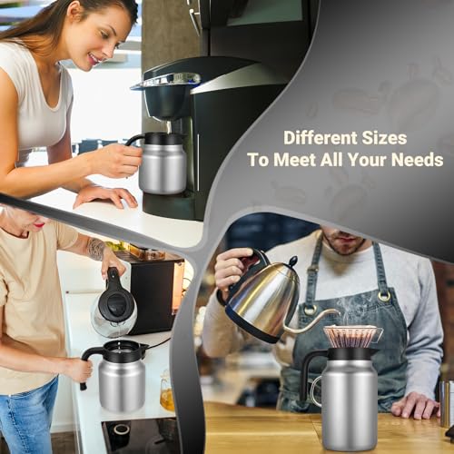 Insulated Coffee Carafe (Silver / 34 Ounces)