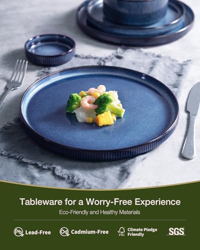 Star Stoneware Dinnerware Set (Nebulas Blue)