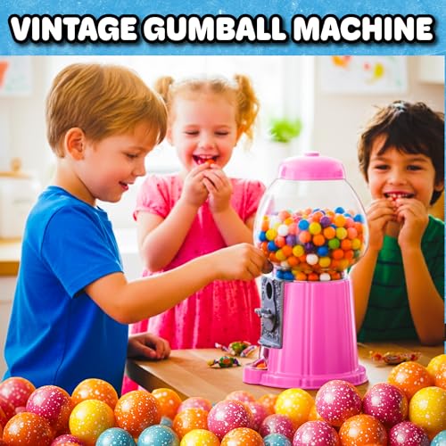 Popcorn Mini Gumball Machine (Pink)