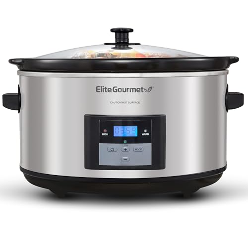 MST 900D Digital Slow Cooker (Stainless Steel/Black)
