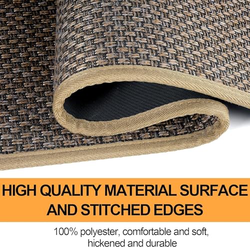 Kitchen Mat for Floor (Brown / 17.3"x95" (Rectangular))