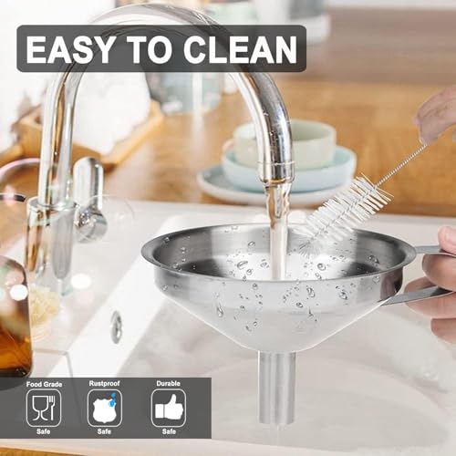 Stainless Steel Funnels for Kitchen use (4pcs Funnel set)