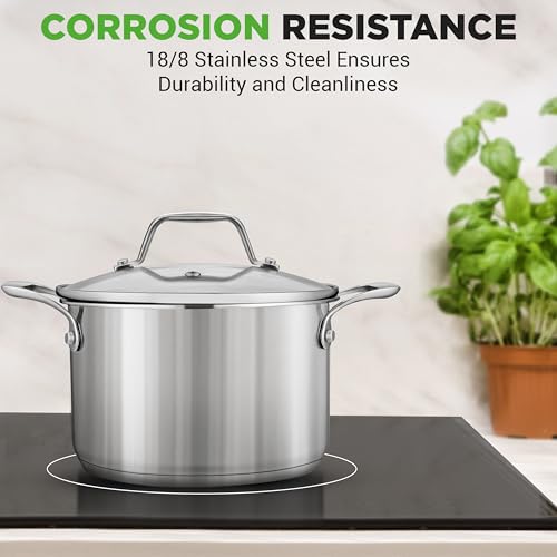3 Quart Stainless Steel Soup Pot (3 Quarts)