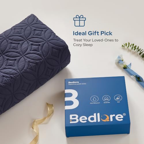 Waterproof Mattress Protector (3 Navy Blue / King)