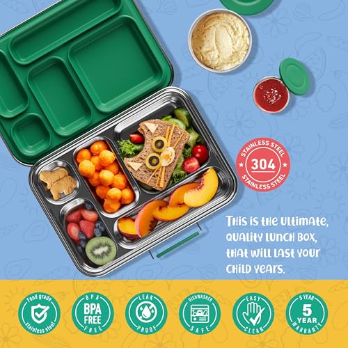Stainless Steel Bento Box Kids (Green-05)