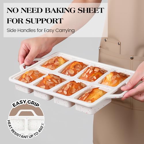 2Pcs Silicone Loaf Pan (A11- Cream / Mini)
