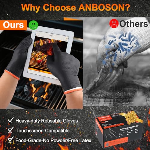 BBQ Gloves Disposable (X-Large / 10mil Nitrile)