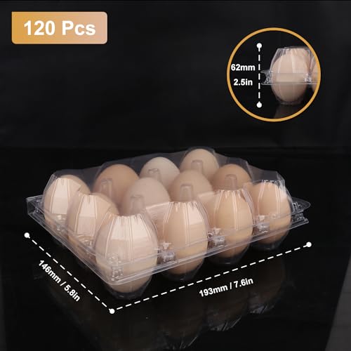 120 Pack Bulk Egg Cartons (120 Pack Egg Cartons 12 Grids 3x4)