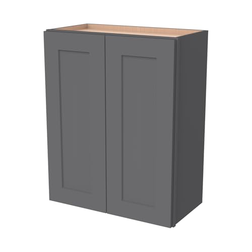 Wall Mounted Cabinet (Pebble Gray / 33" W x 12" D x 36" H)