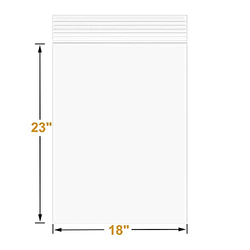30Pcs 18"x23" Thick 3Mil Large Clear Reclosable Zip Seal Lock Plastic Bags (18x23inch(30PCS))