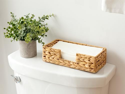 Water Hyacinth Napkin Holder for Bathroom (Natural (Water Hyacinth) / 9 ¾"L x 5"W x 2 ¾"H)