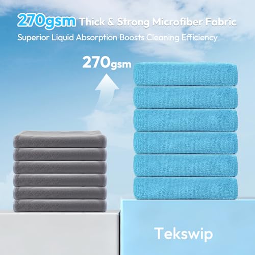 Microfiber Cleaning Cloth 12x12 Inch Kitchen Towels Assorted Colors (Assorted Colors)