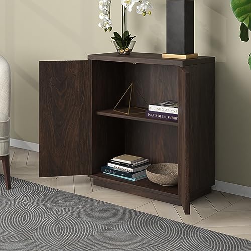 28" Fluted Accent Cabinet (Rich Brown)