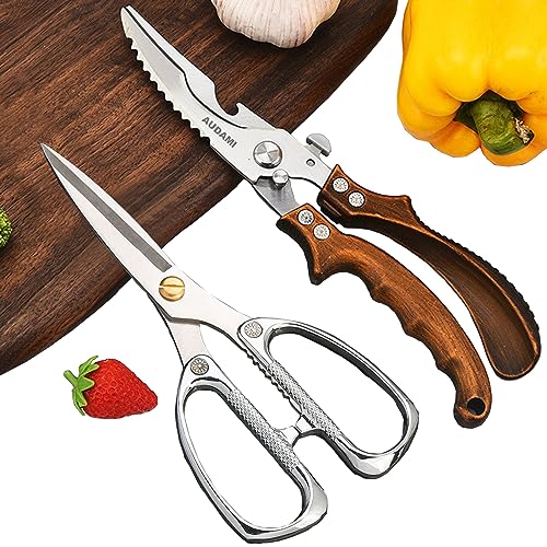 Kitchen scissors 2 Pack (Bronze+silver)