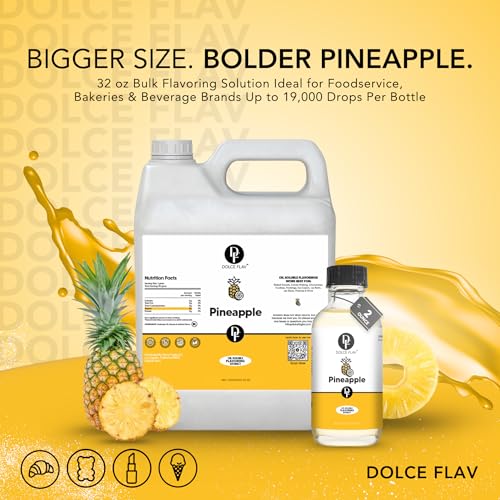 Pineapple Flavoring Oil for Desserts (1 Gallon)
