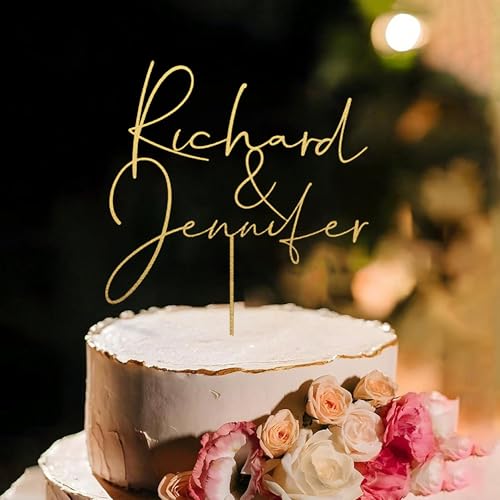 Personalized Wedding Cake Topper (Style 2)