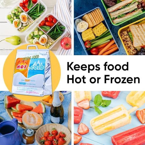 Hot and Cold Insulated Bags for Food Delivery (Medium (Lunch Size))