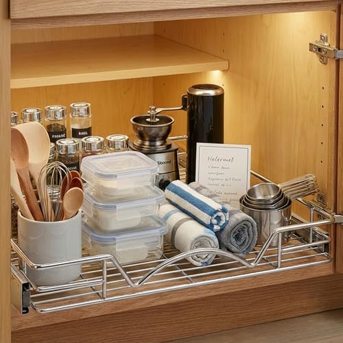 Heavy Duty Pull Out Cabinet Organizer (28"W x 21"D)