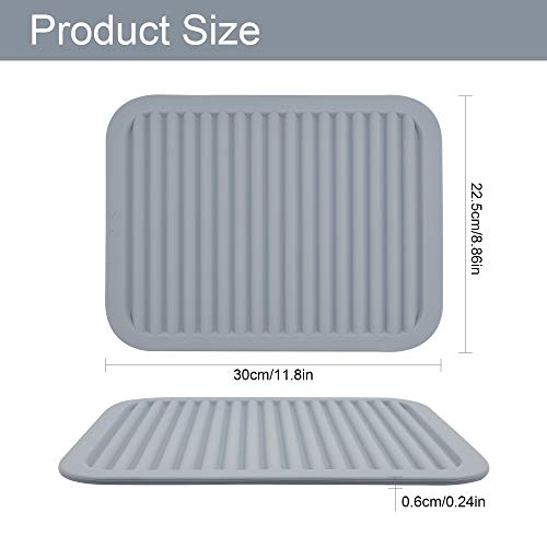 Silicone Trivets for Hot Dishes (Light Grey)